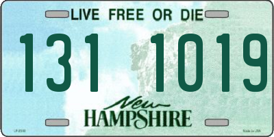 NH license plate 1311019