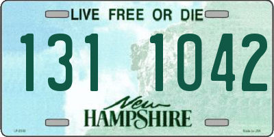 NH license plate 1311042