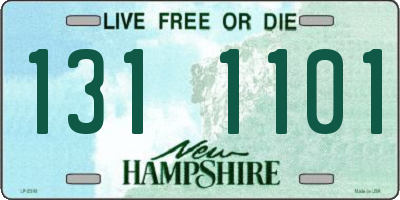 NH license plate 1311101