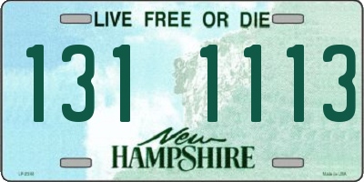 NH license plate 1311113
