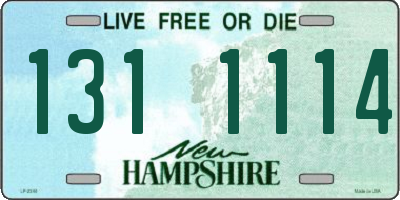 NH license plate 1311114