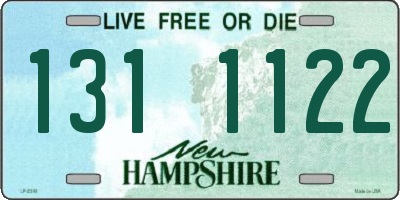 NH license plate 1311122