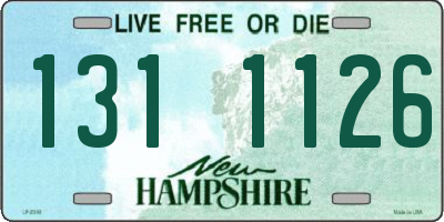 NH license plate 1311126