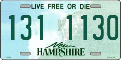 NH license plate 1311130
