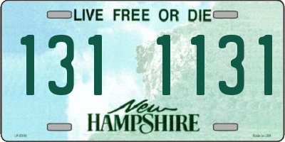 NH license plate 1311131
