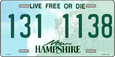 NH license plate 1311138