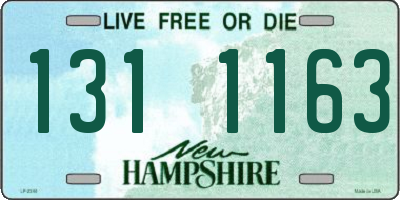 NH license plate 1311163