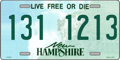 NH license plate 1311213