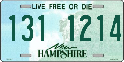 NH license plate 1311214