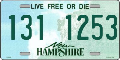 NH license plate 1311253