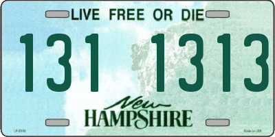 NH license plate 1311313