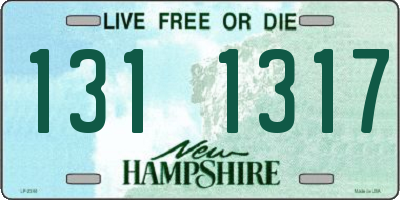 NH license plate 1311317