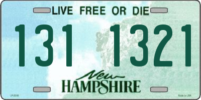 NH license plate 1311321