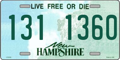 NH license plate 1311360