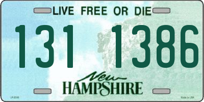 NH license plate 1311386