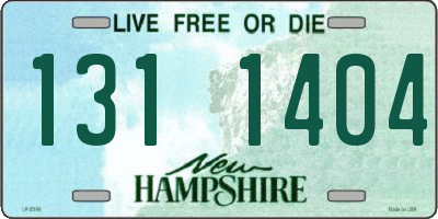 NH license plate 1311404