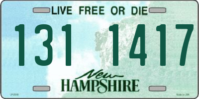 NH license plate 1311417
