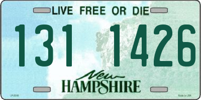 NH license plate 1311426