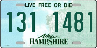 NH license plate 1311481