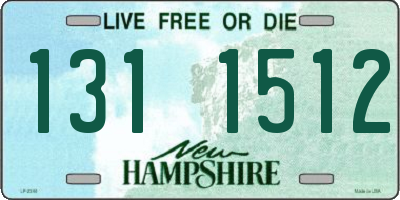 NH license plate 1311512