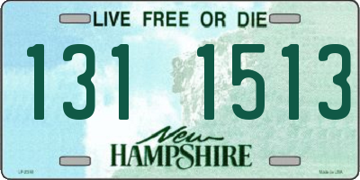 NH license plate 1311513