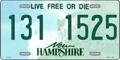 NH license plate 1311525