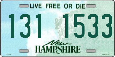 NH license plate 1311533