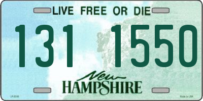 NH license plate 1311550