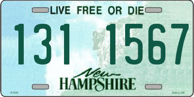 NH license plate 1311567