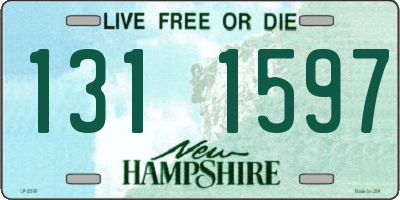 NH license plate 1311597
