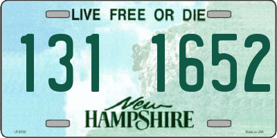 NH license plate 1311652