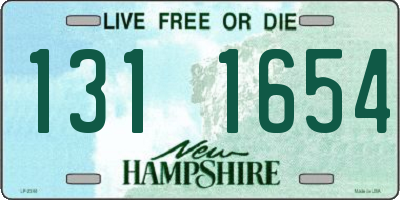 NH license plate 1311654