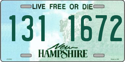 NH license plate 1311672