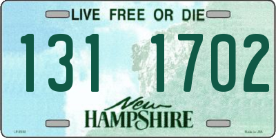 NH license plate 1311702
