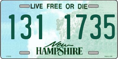 NH license plate 1311735