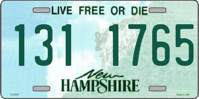 NH license plate 1311765