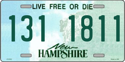 NH license plate 1311811