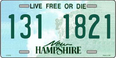NH license plate 1311821