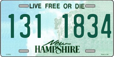NH license plate 1311834
