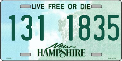 NH license plate 1311835
