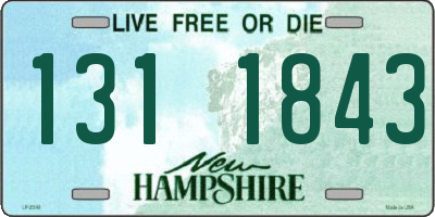 NH license plate 1311843