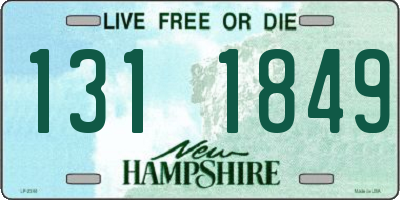 NH license plate 1311849
