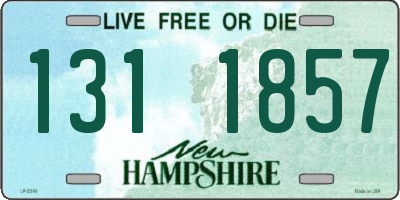 NH license plate 1311857