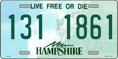 NH license plate 1311861