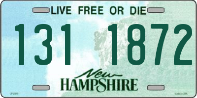 NH license plate 1311872