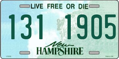NH license plate 1311905