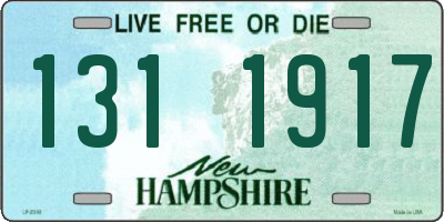 NH license plate 1311917