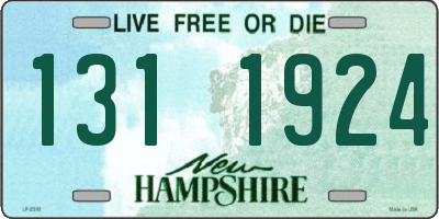 NH license plate 1311924