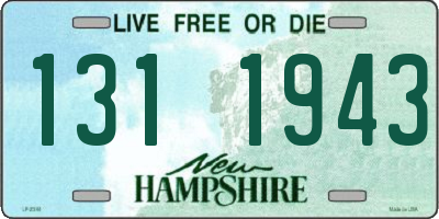 NH license plate 1311943