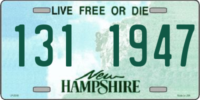 NH license plate 1311947